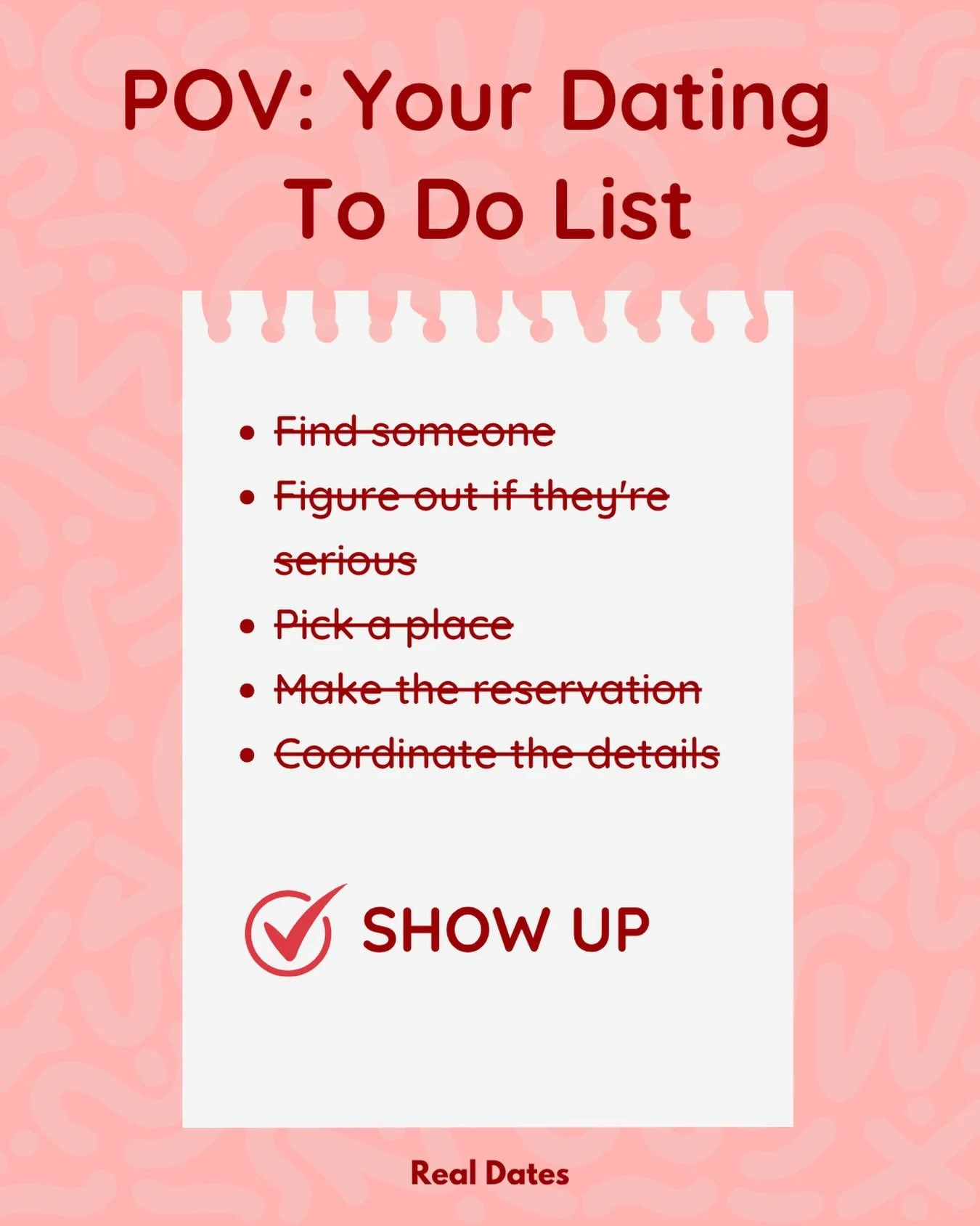 We&rsquo;re not promising to make dating predictable.

That would take all the fun out of it.

We can make getting to the date a whole lot easier.

We get to know you, make the introduction, choose the restaurant and handle the reservation.

Your job