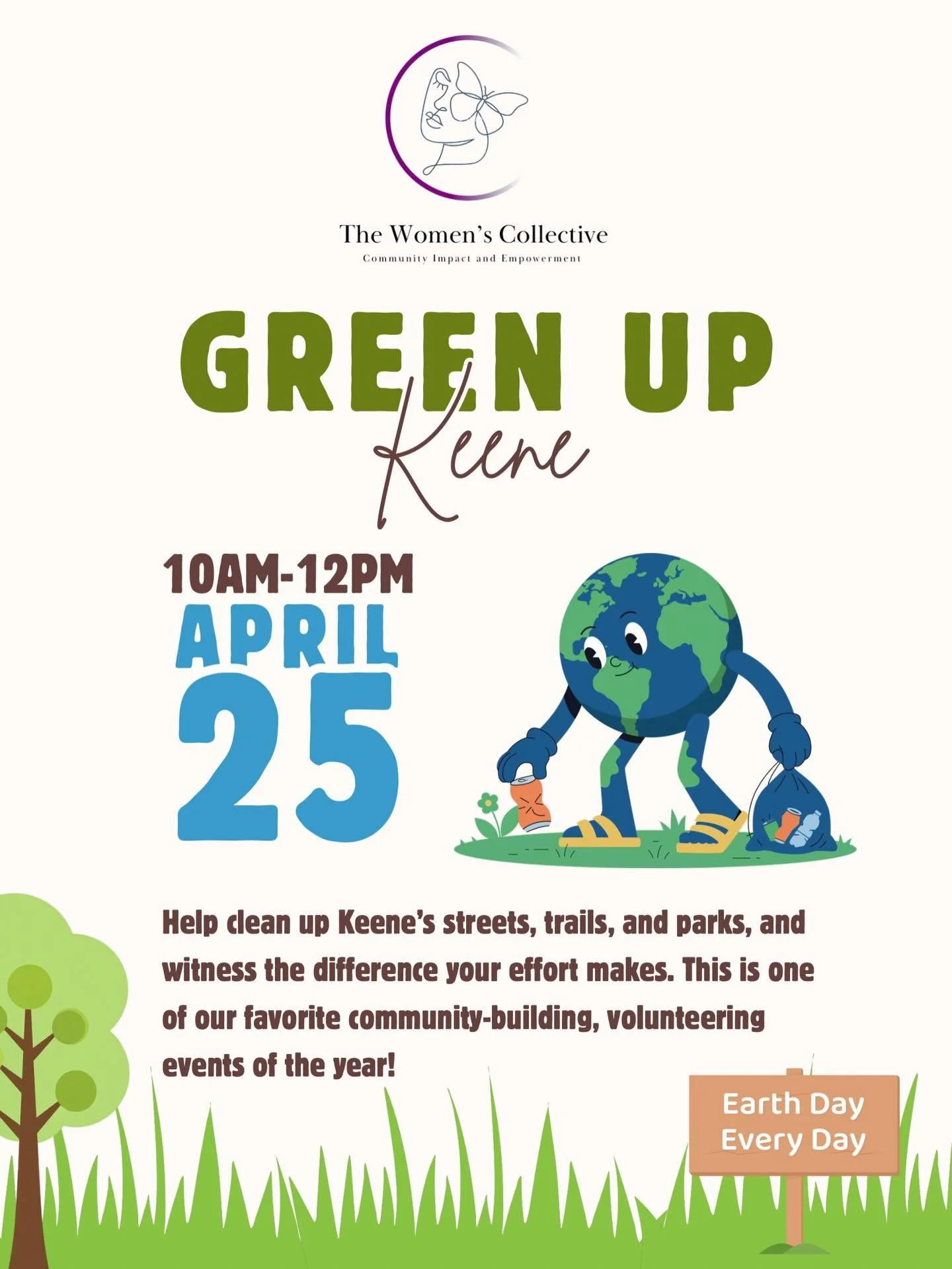 Join us on Saturday, April 25, 2026 in Keene from 10am to 12pm for Green-up Keene! 
 
Help clean up Keene&rsquo;s streets, trails, and parks, and witness the difference your effort makes. This is one of our favorite community-building, volunteering e