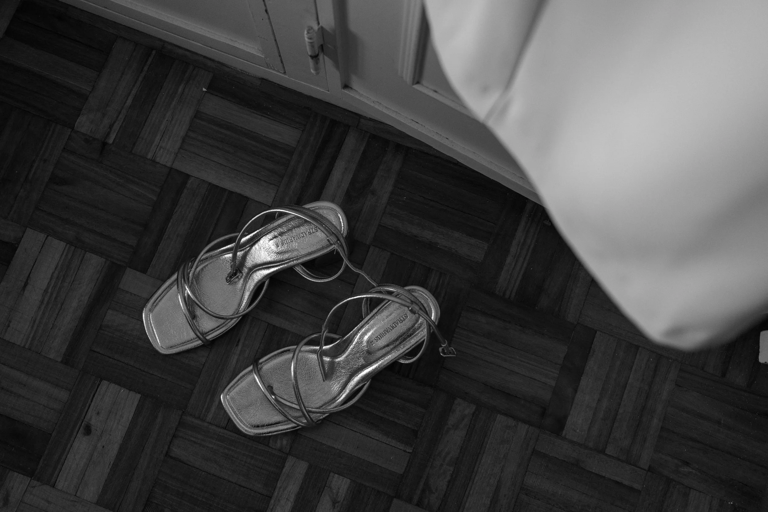Leonor’s wedding shoes before getting ready.