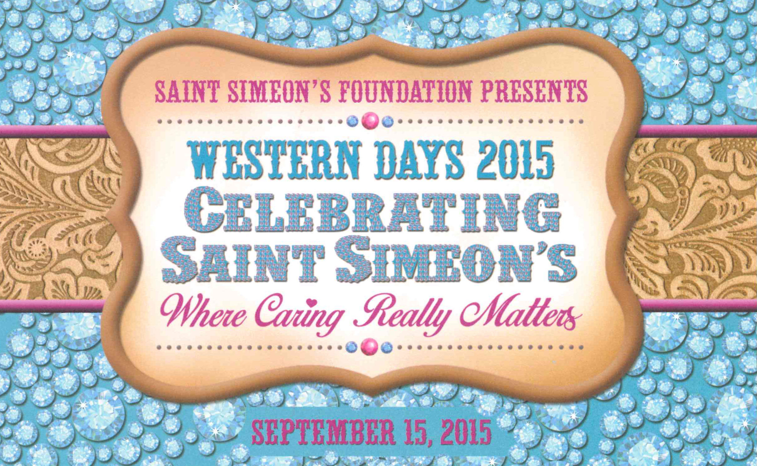 September 15, 2015 – Celebrating Saint Simeon’s, Where Caring Really Matters!
Event Chairs: June Patton and David Hogan
Honorary Chairs: Karen and Rick Garren
Patron Chairs: Donna and Will Farrior
