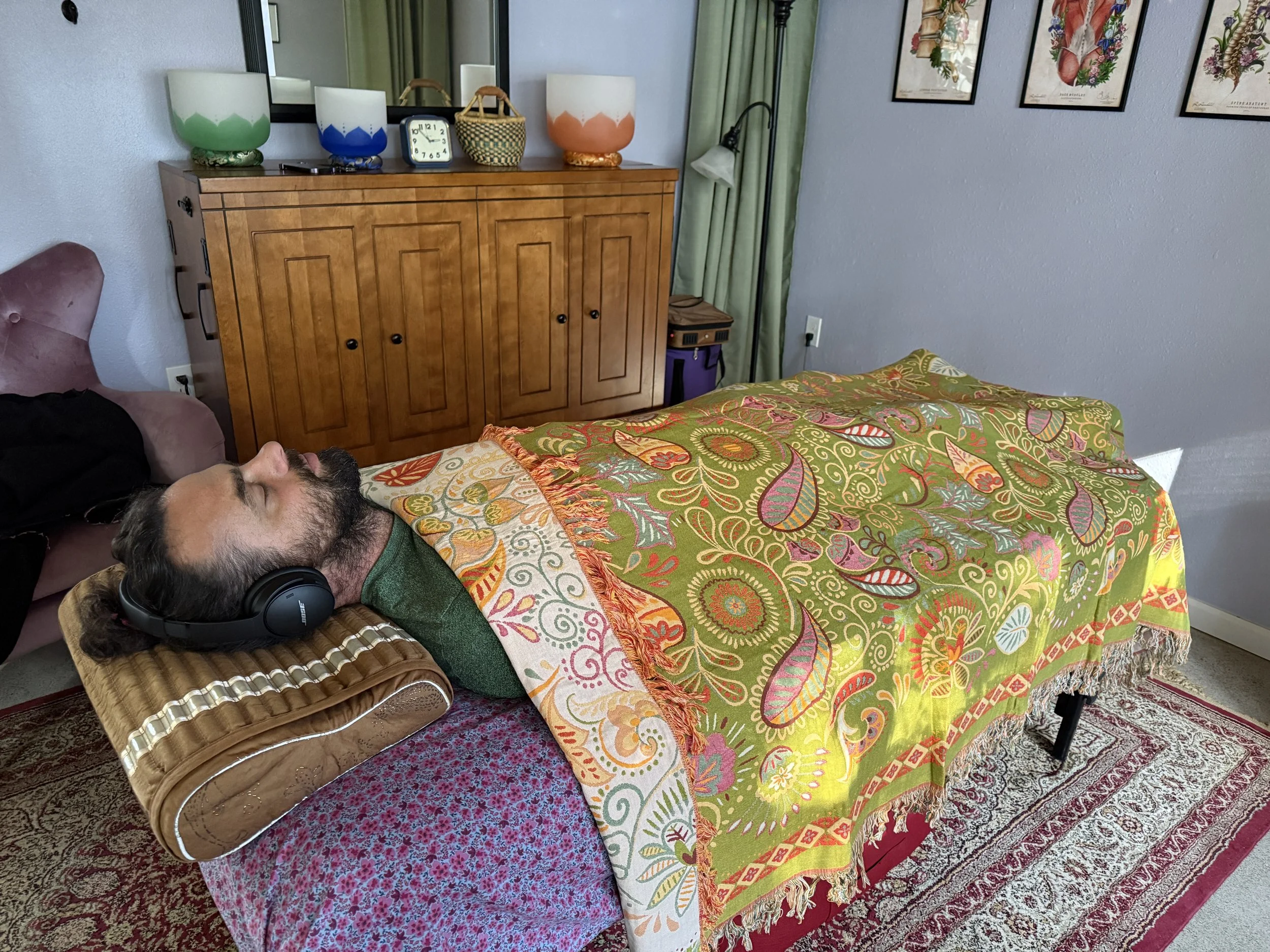 Bodywork and healing session at The Studio, emotionart Corvallis Oregon