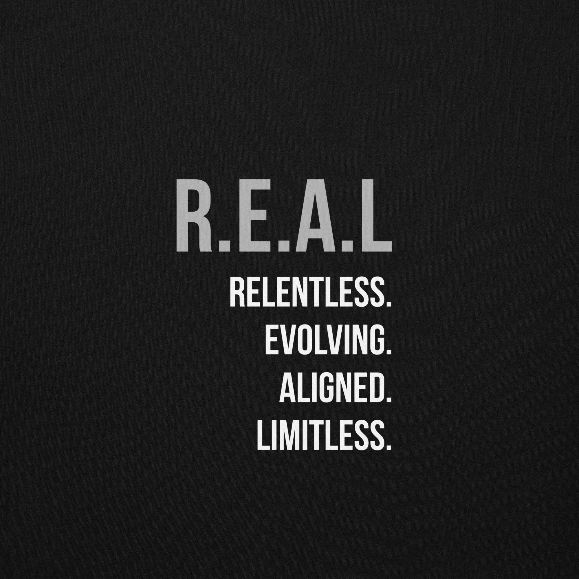 R.E.A.L Hoodie — Black