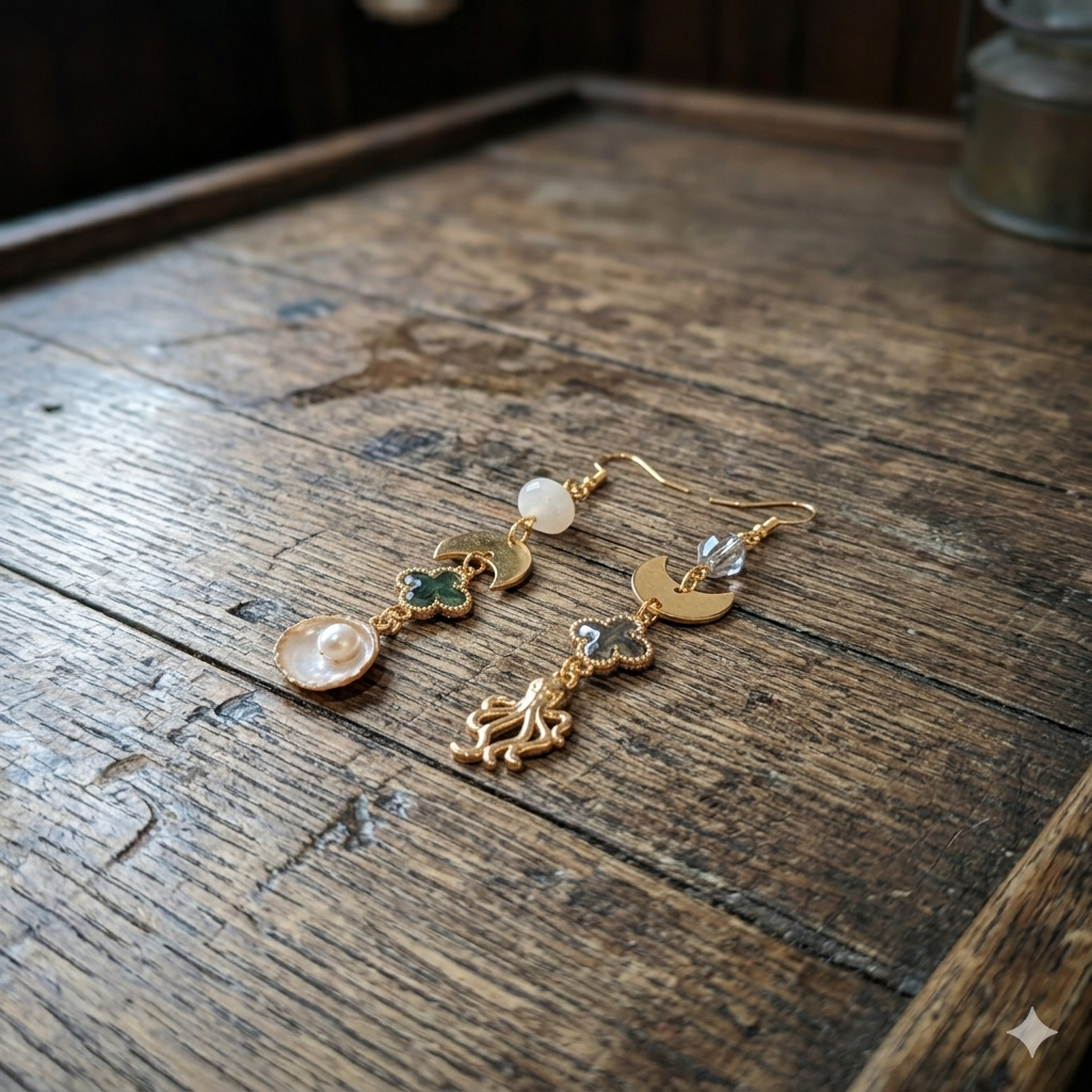 Pirate Queen Collection - asymmetric earrings