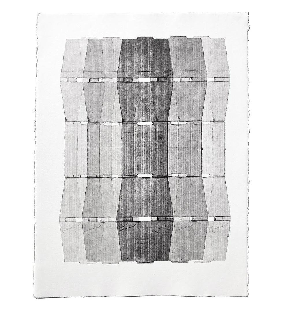 Cardboard monoprints