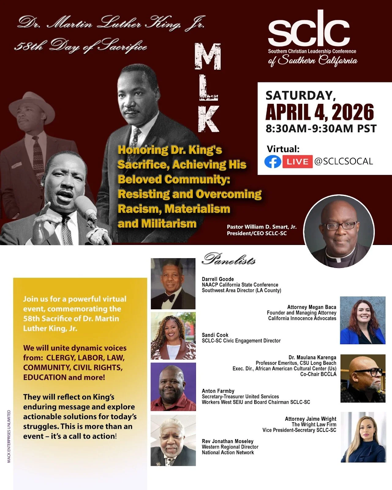 Virtual Commemoration of Dr. MLK Jr 