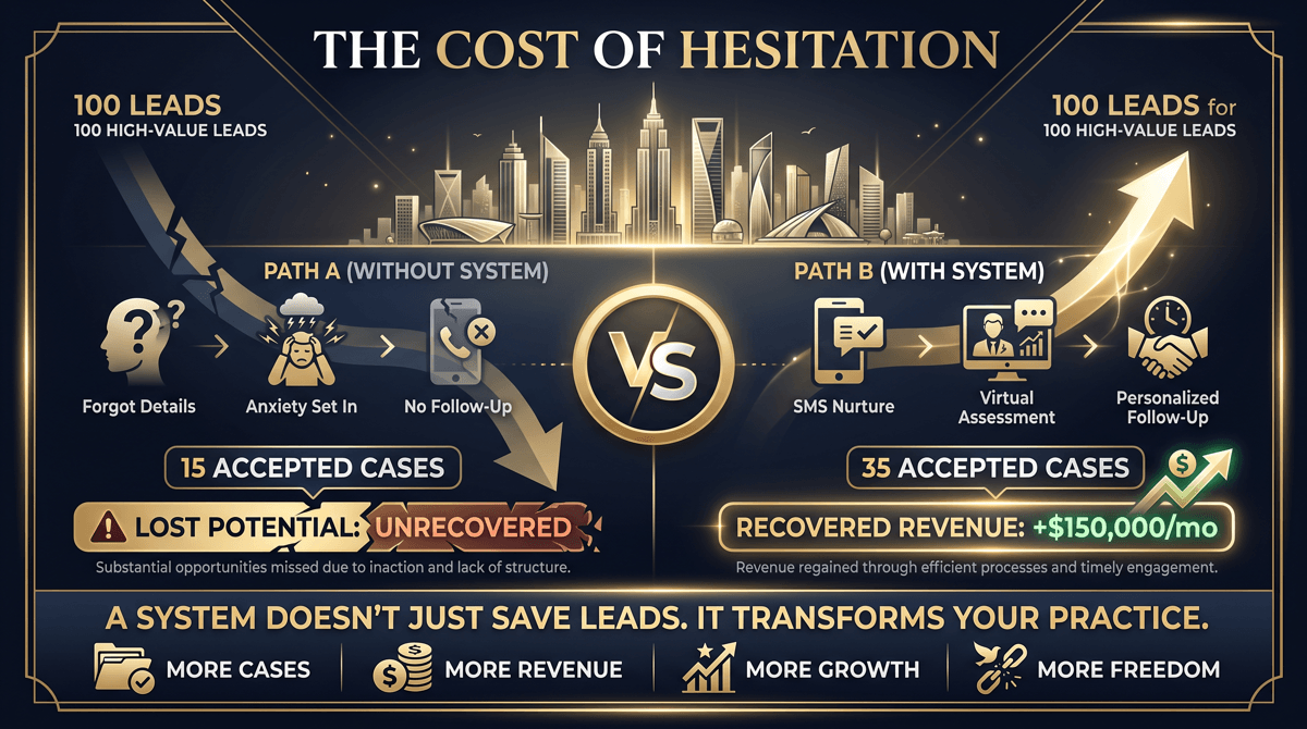 The Cost of the Hesitation Gap