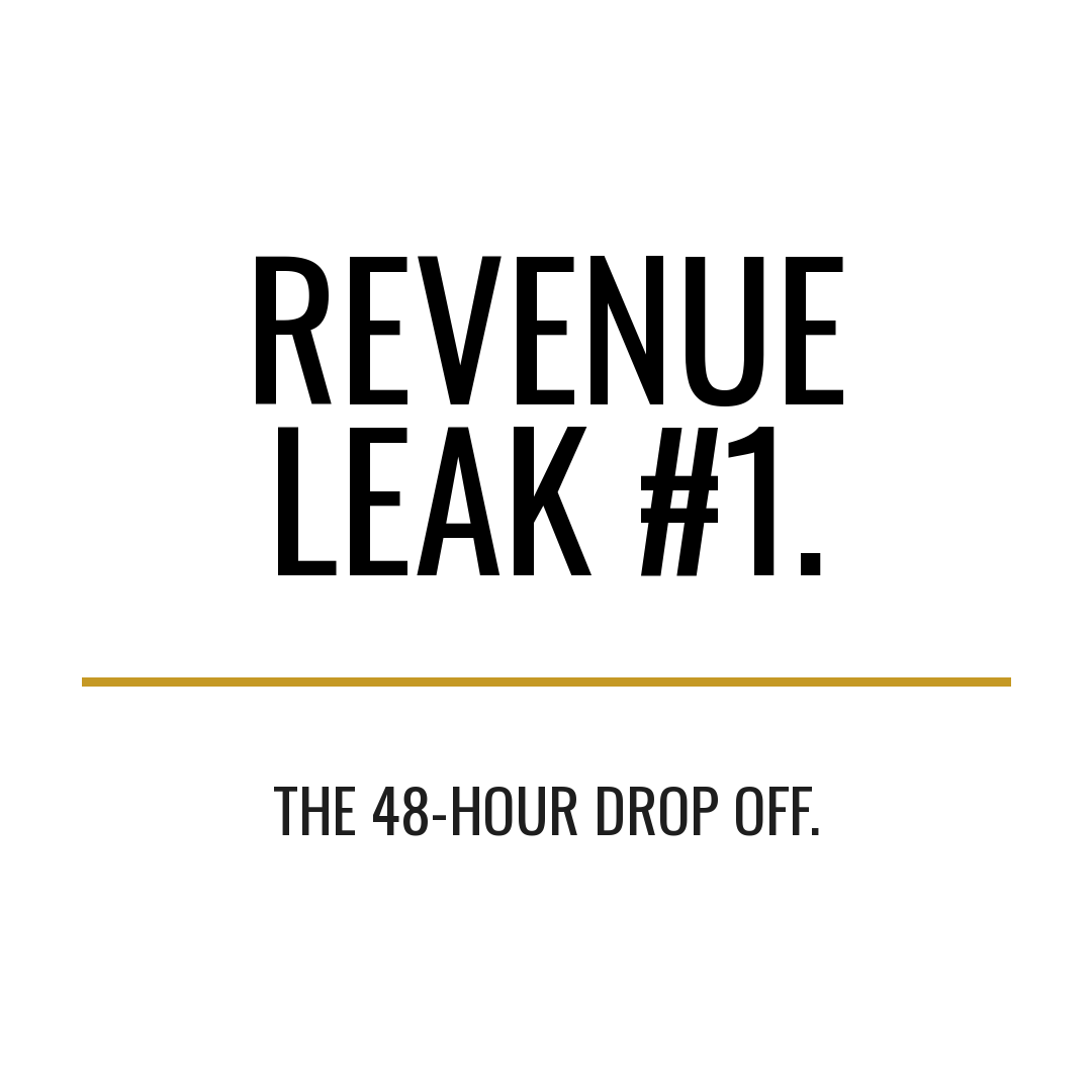 Revenue Leak #1: The 48-Hour Drop Off