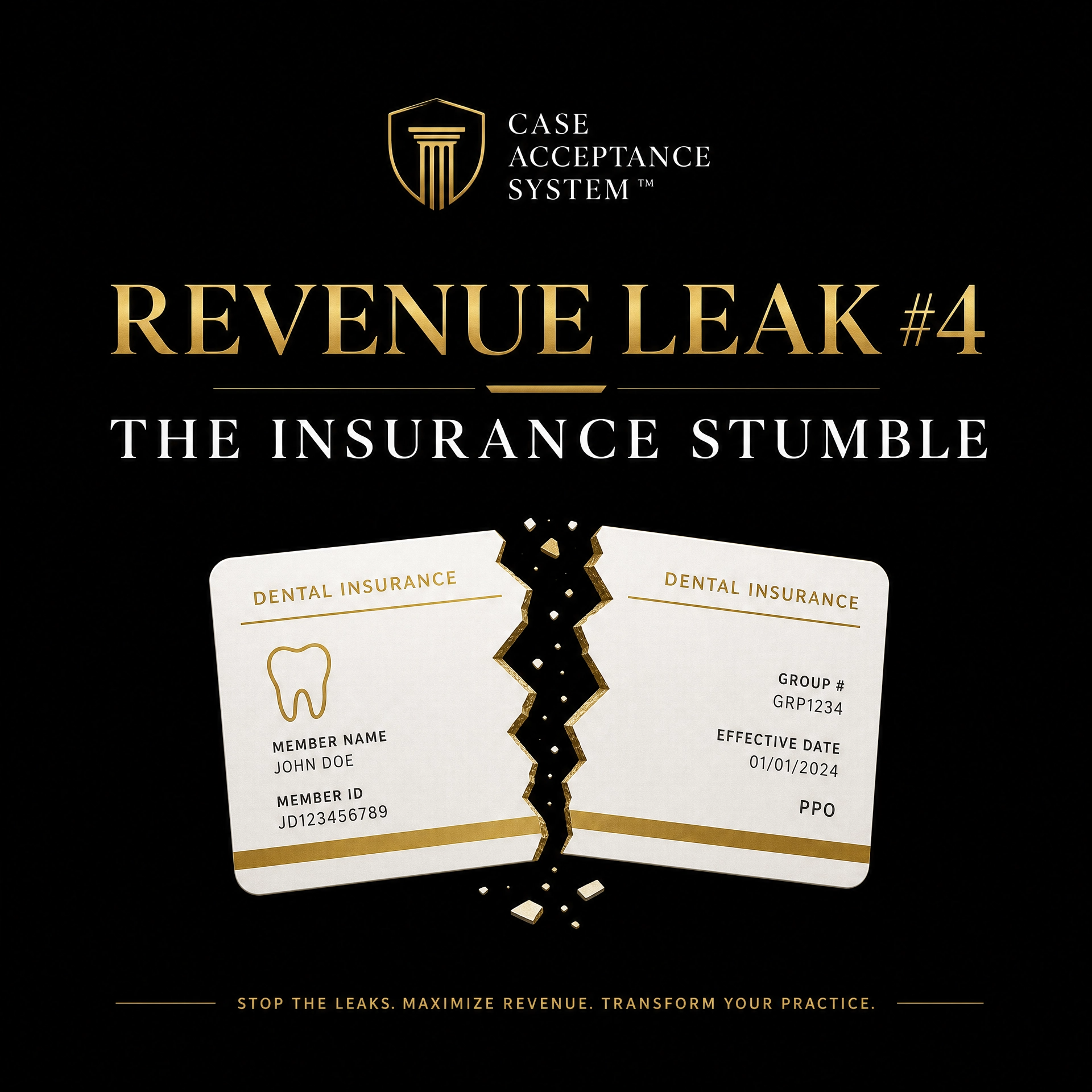 Revenue Leak #4: The Insurance Stumble