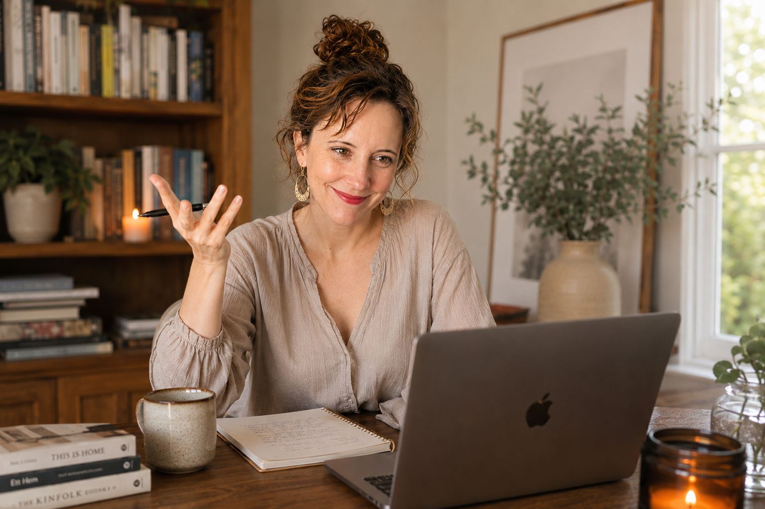 Sarah Espe, founder of The Studio Strategist, helping yoga studios grow through website design and marketing systems.
