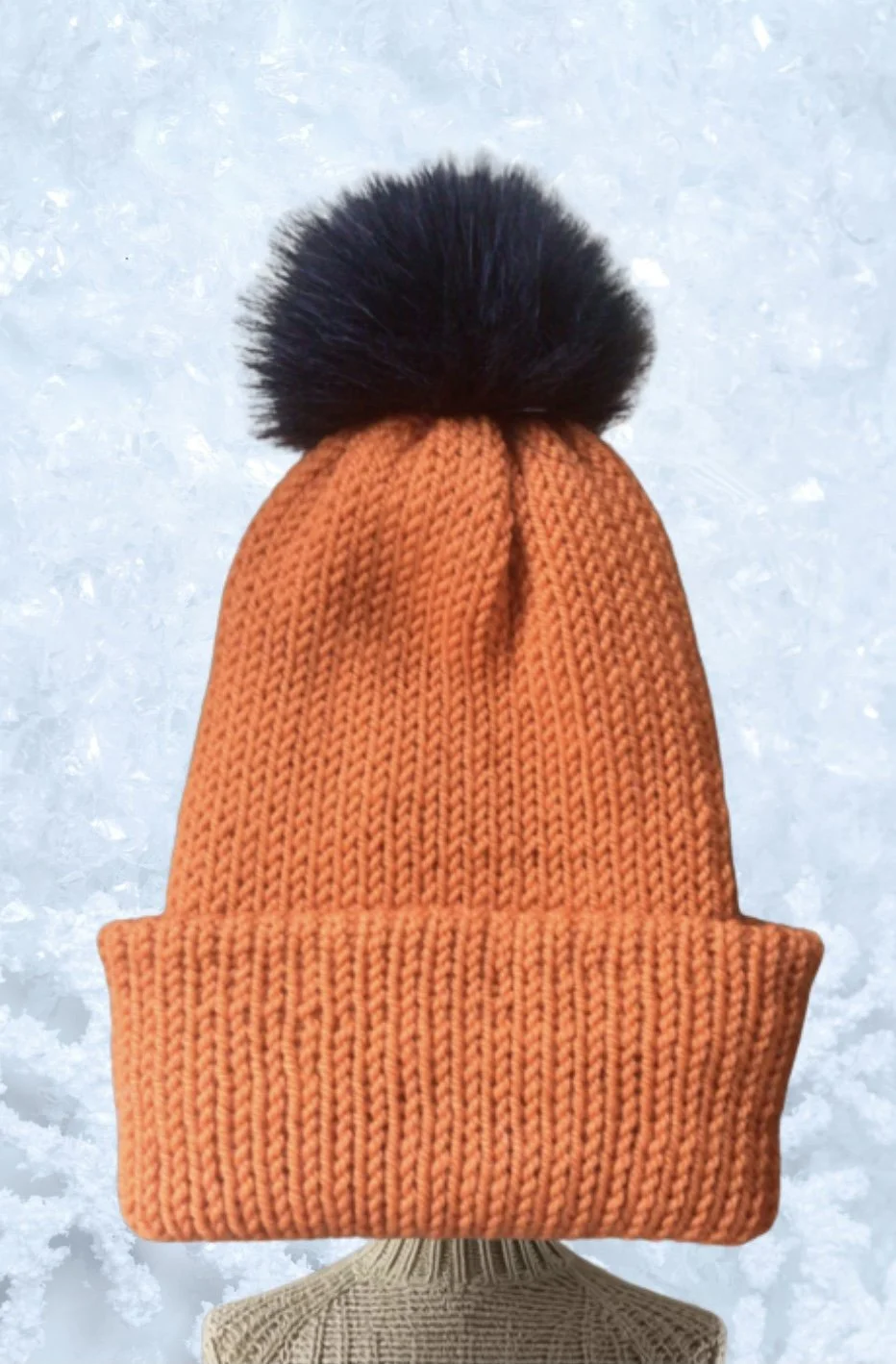 Corriedale Adult Beanie with Pom Pom