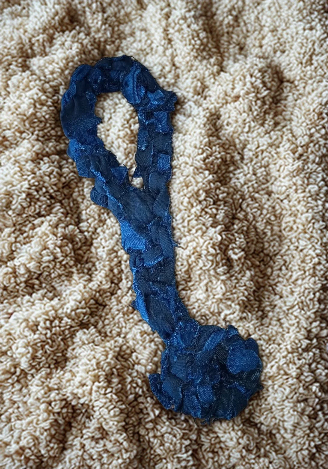 Up-cycled Denim Dog Pull Toys