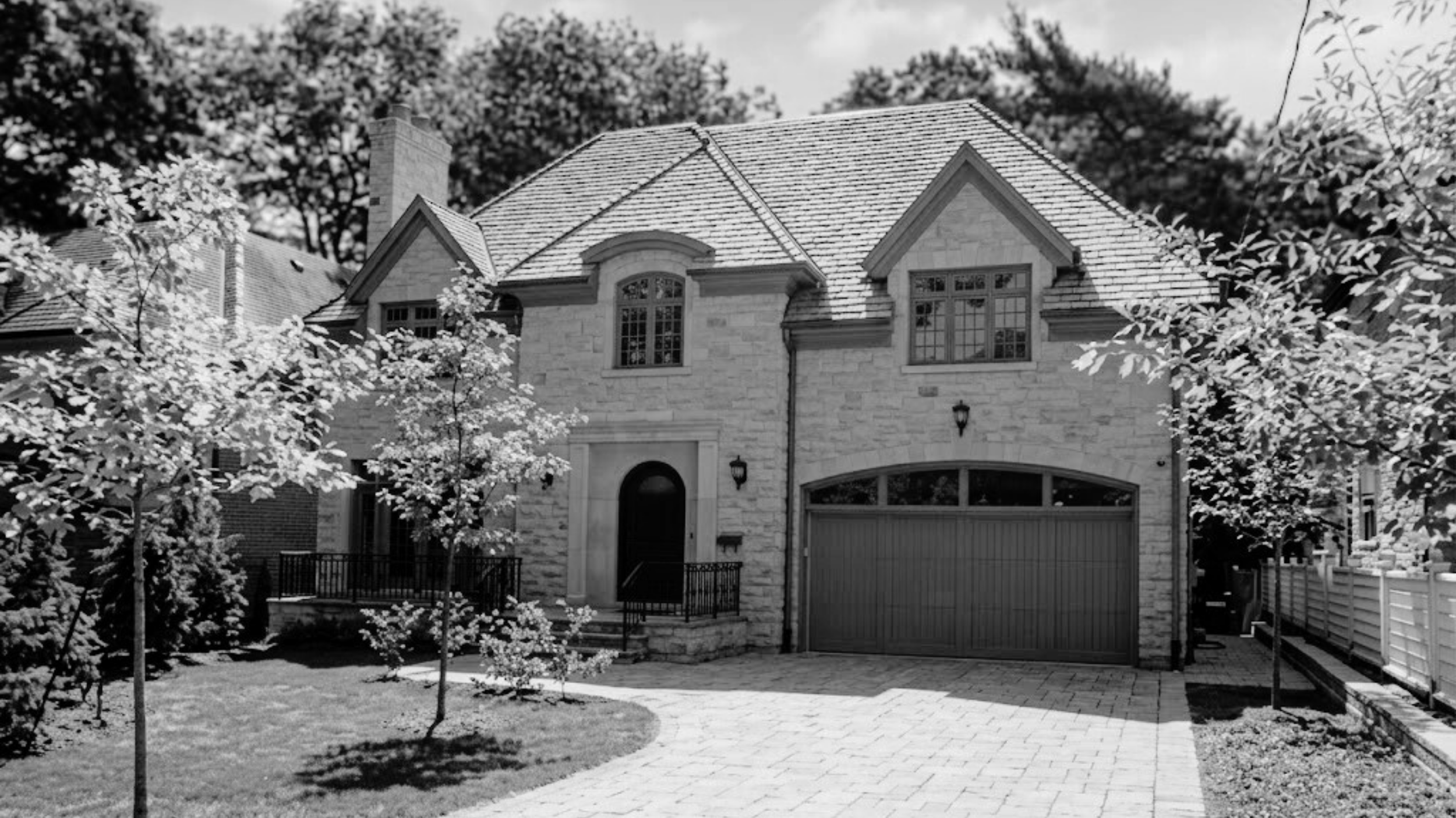 Lawrence Park, completed in 2009, is a 5,000 square foot luxury home located at the end of a quiet cul-de-sac, offering privacy and exclusivity in a prestigious setting. The residence features exquisite detailing throughout, with an elevator serving 