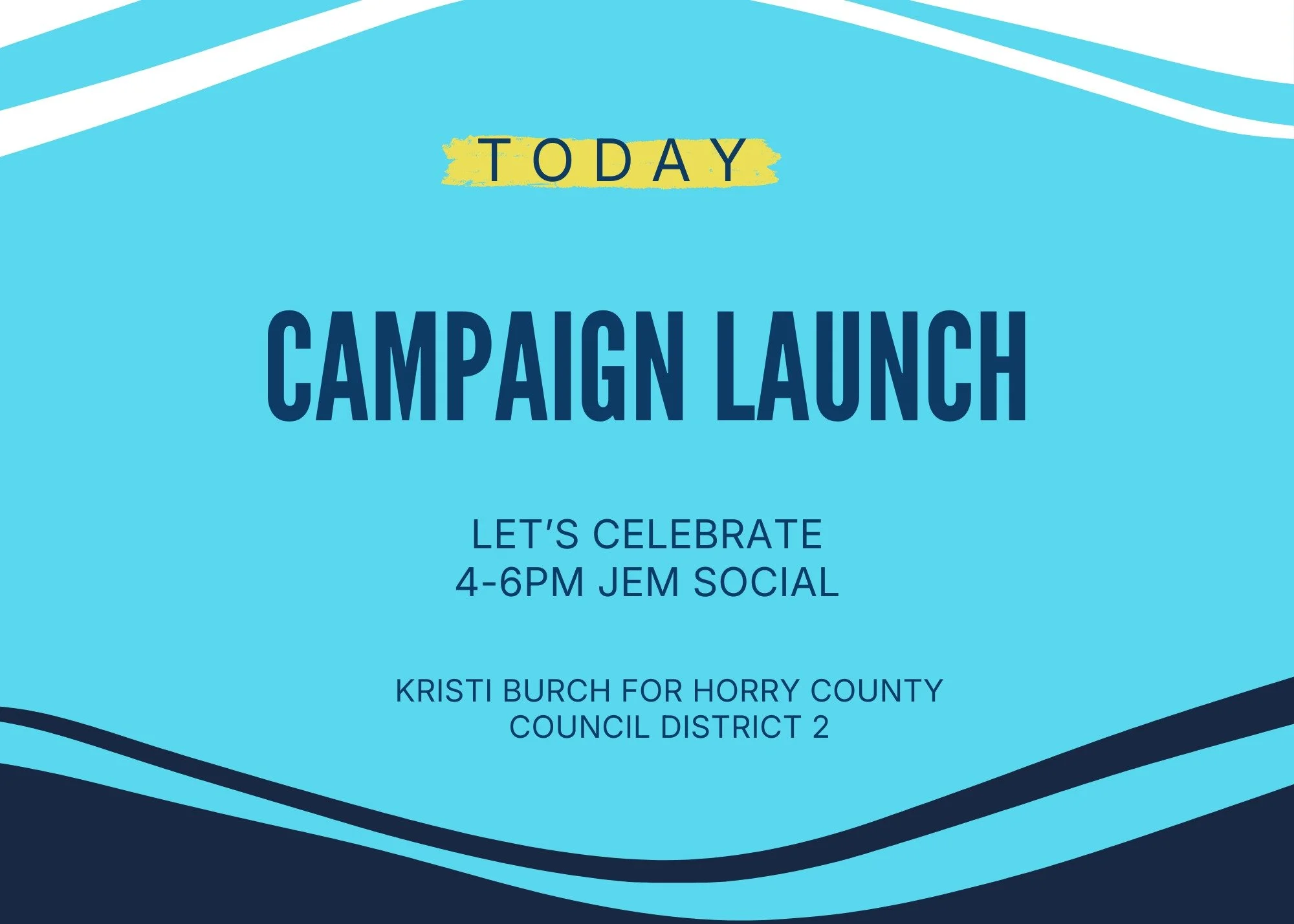 You're invited! Join us for our Filing Friday Celebration!

TODAY - Friday, March 27 | 4&ndash;6 PM
@jem.social Social &mdash; 7601 N Kings Hwy, Myrtle Beach, SC 29572

Drop in and celebrate with us! Colin and I are so grateful for your energy and su