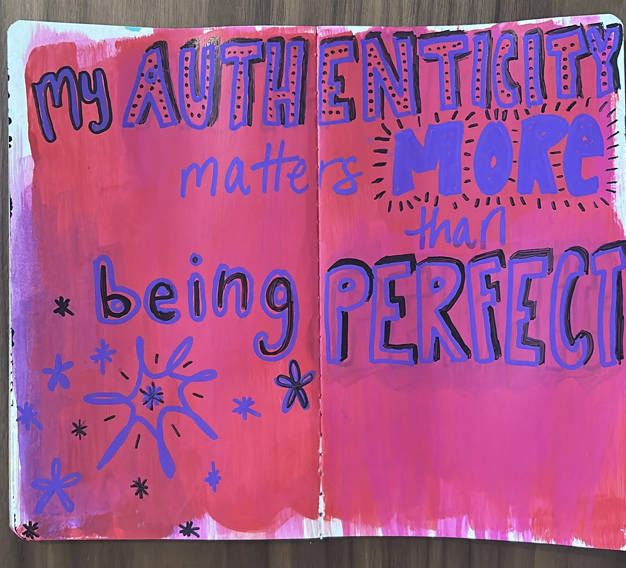 Art journaling for body image