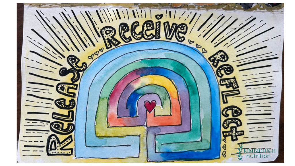 labyrinth art journaling