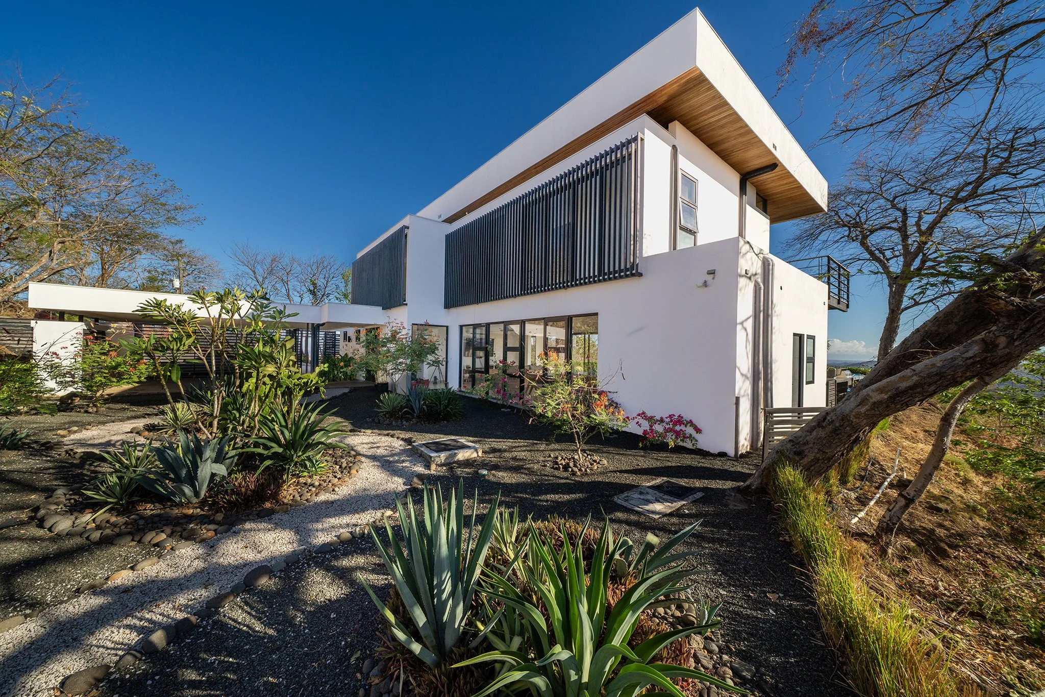 Modern house construction in Guanacaste Costa Rica