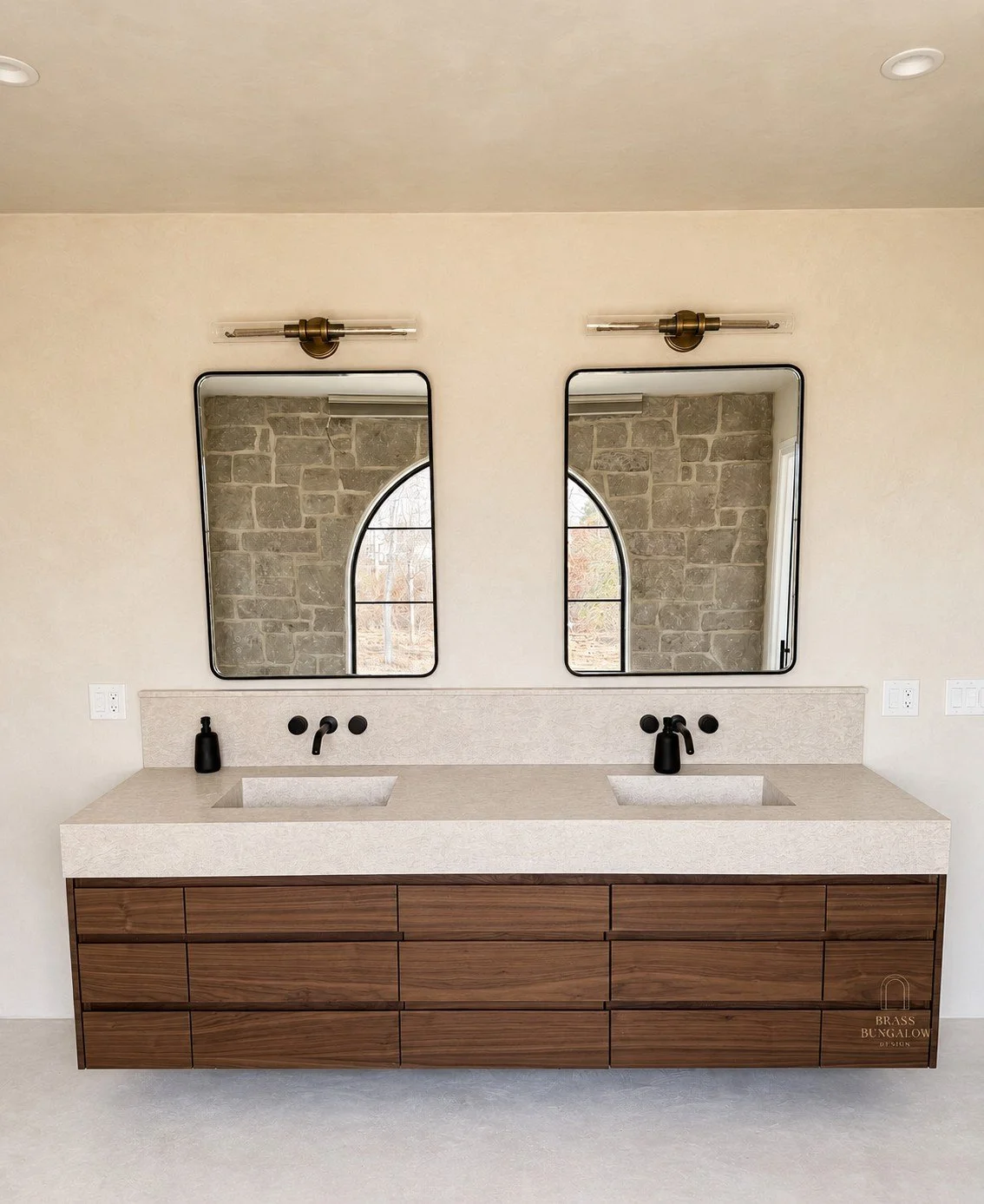 Prentice walnut vanity