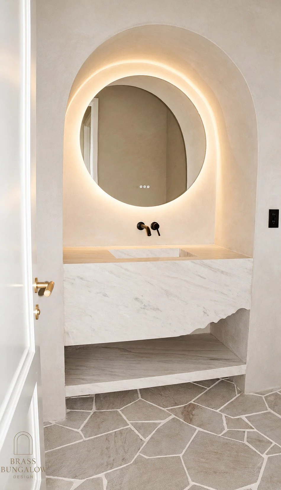 Prentice plaster powder room