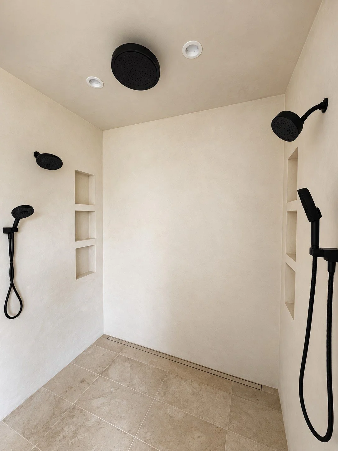 Natural stone shower