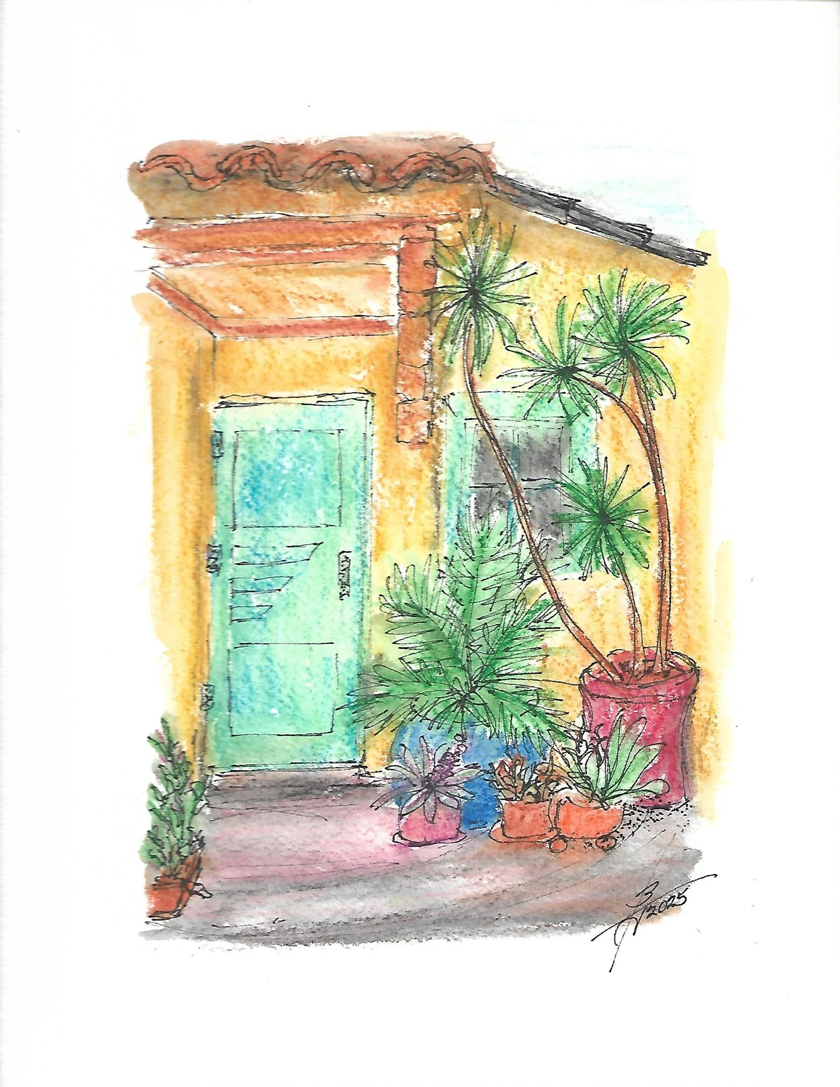 Pen and Ink Door#13.jpg