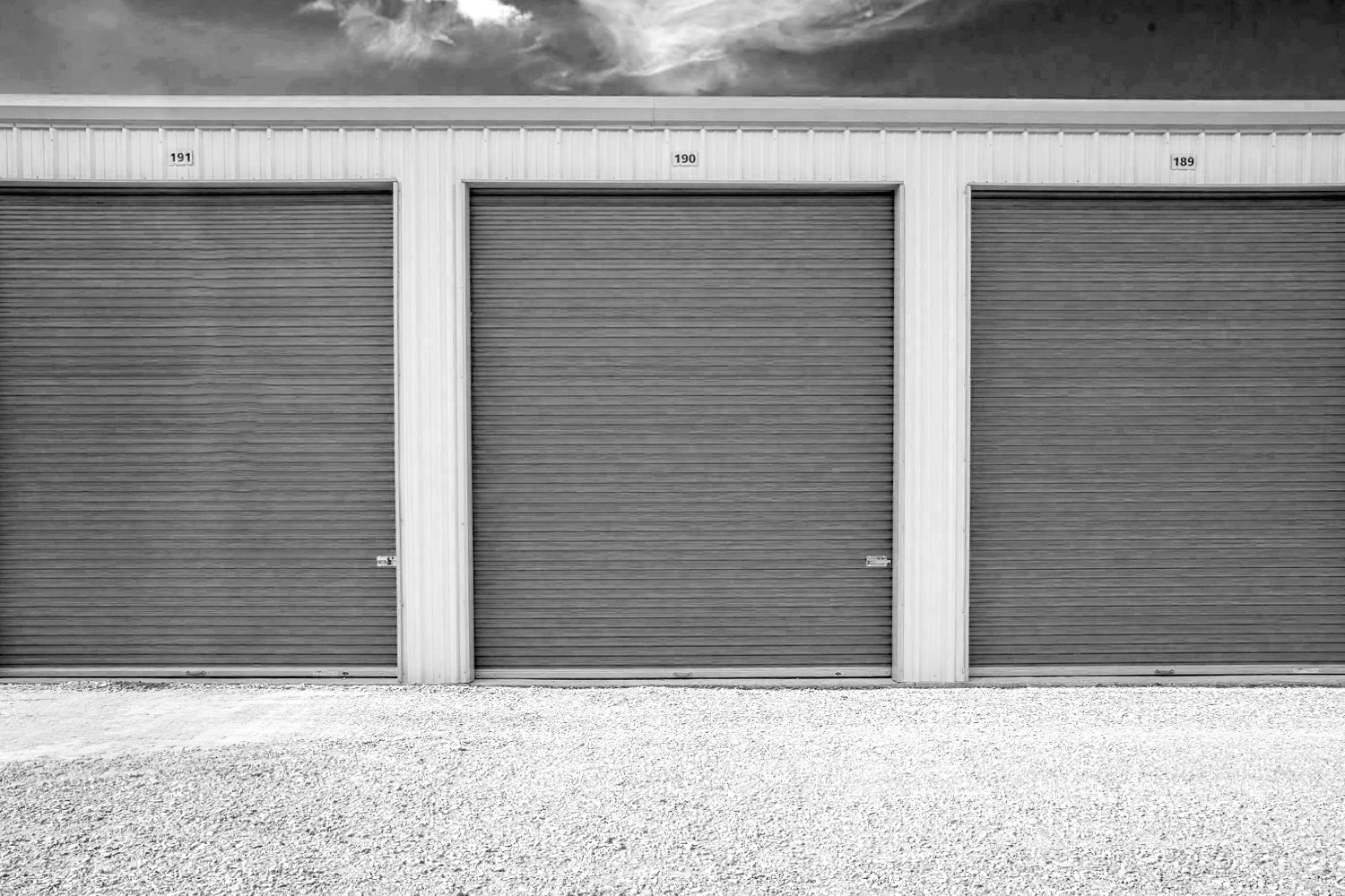 Facing Storage Unit with Door Closed
