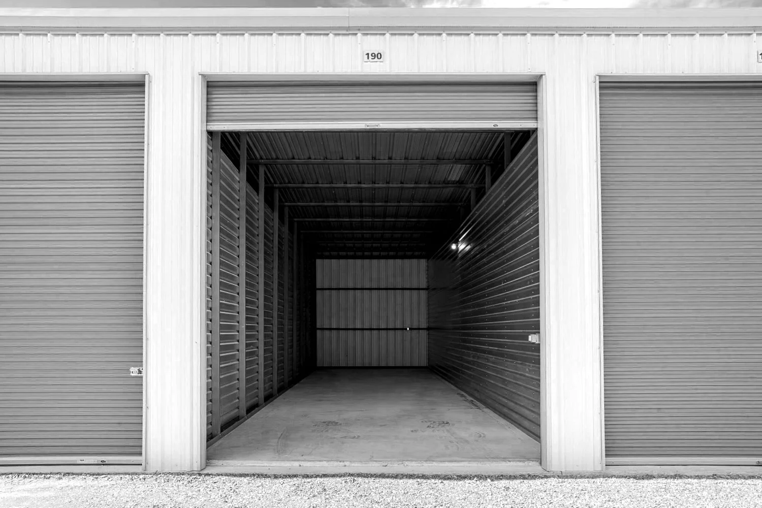 Facing Storage Unit with Door Open