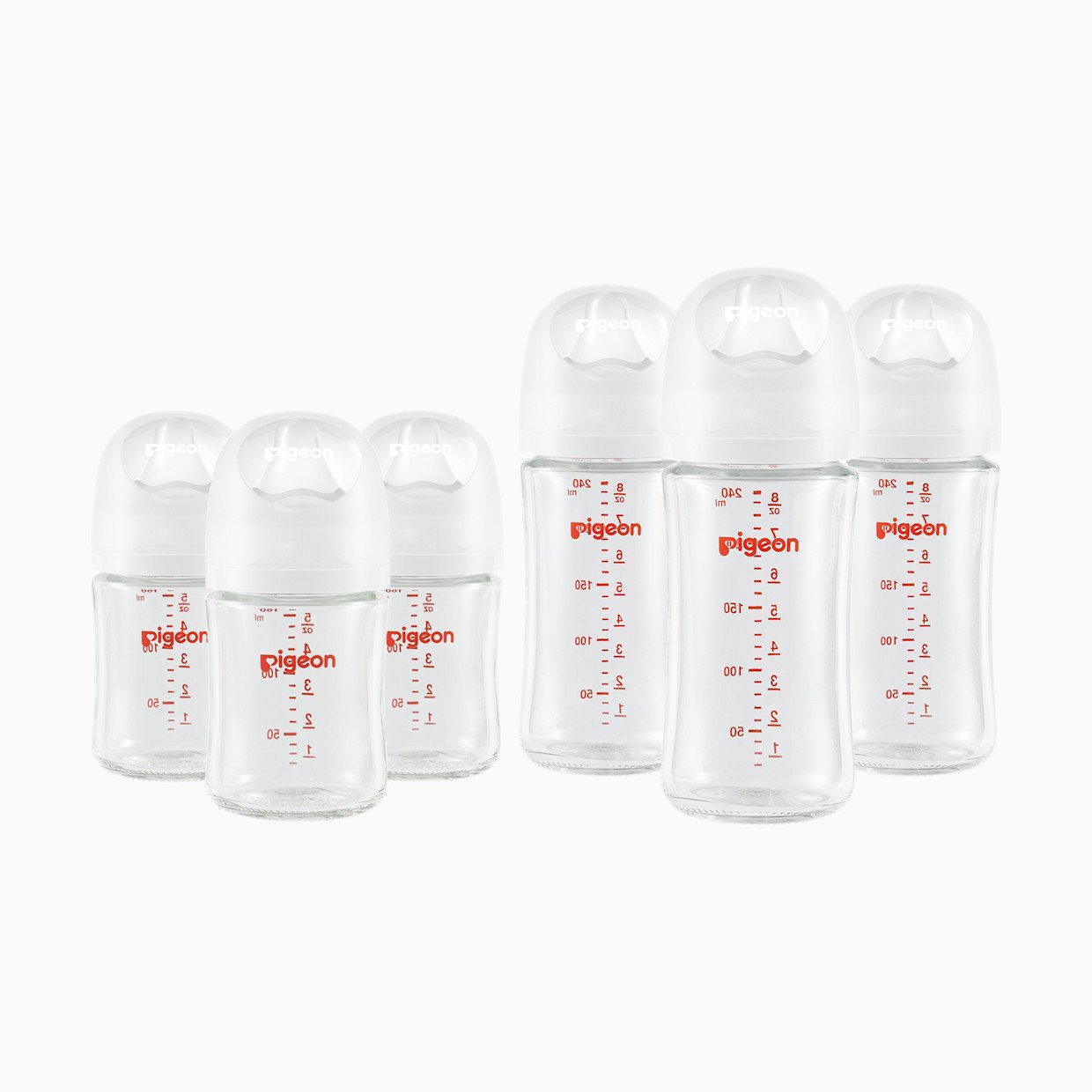 Glass anti-colic nursing bottles on Rachel Bernhard's Baby Registry page.