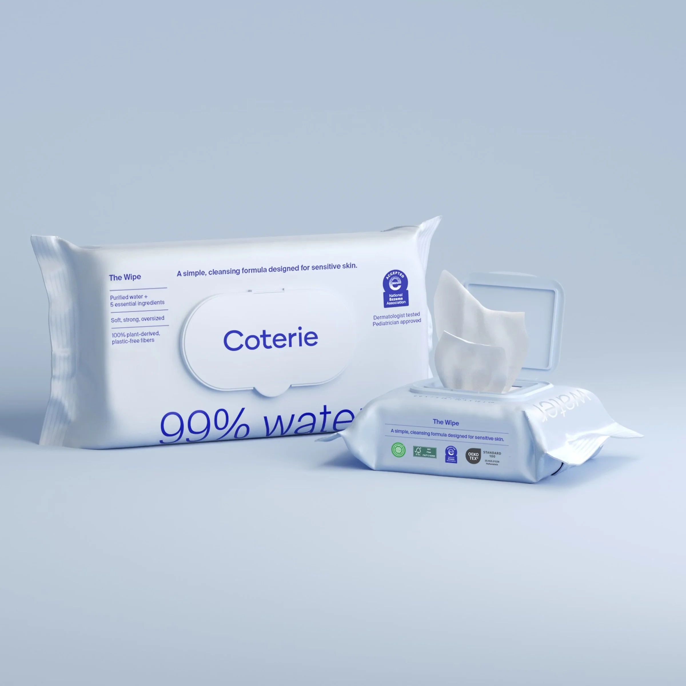Coterie wipes on Rachel Bernhard's Baby Registry page.