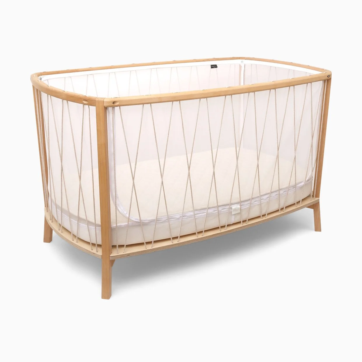 Convertible bar-free baby cot on Rachel Bernhard's Baby Registry page.