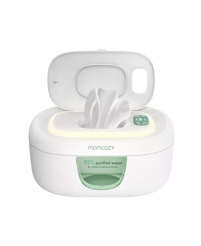 Large MOMCOZY baby wipe warmer on Rachel Bernhard's Baby Registry page.