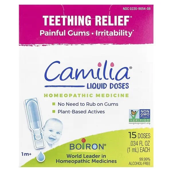 Camilia original liquid doses teething relief on Rachel Bernhard's Baby Registry page.