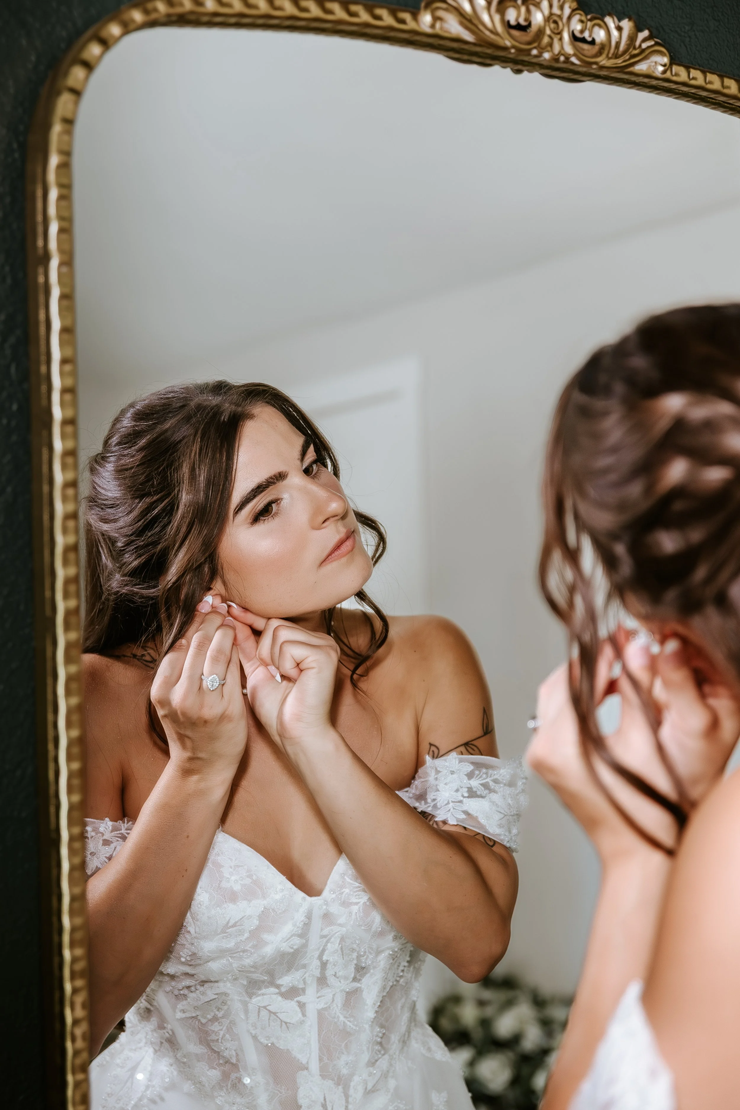 Bride getting ready at Sacred Oak Vineyard  Cherry Valley -- This Is Cuevas