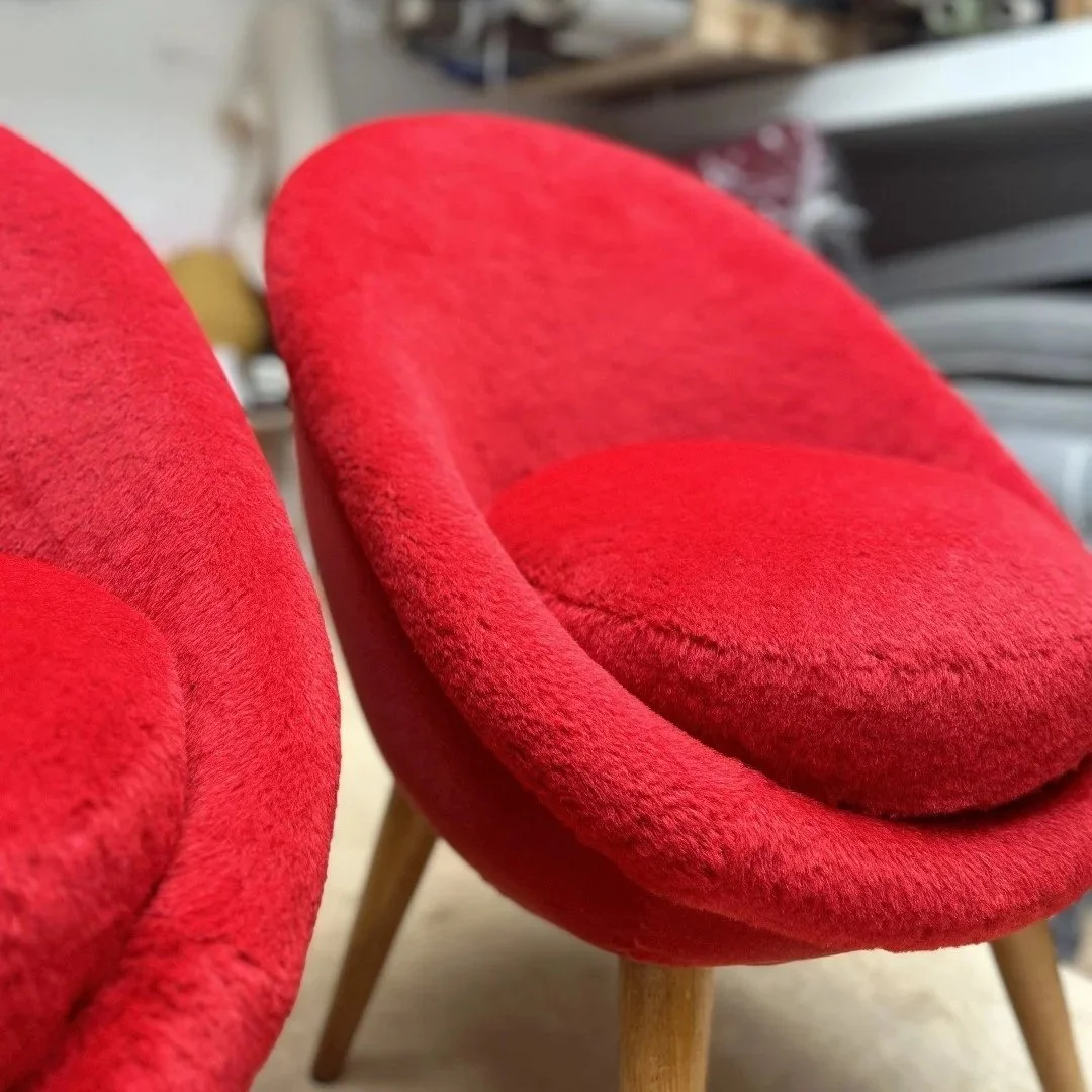 Jean Royere Oeuf Chair Reupholstery Service East London