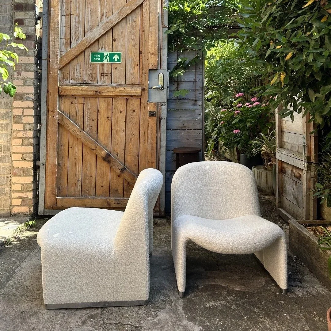 Giancarlo Piretti Alky Chairs upholstered by Hayward Studio Upholstery
