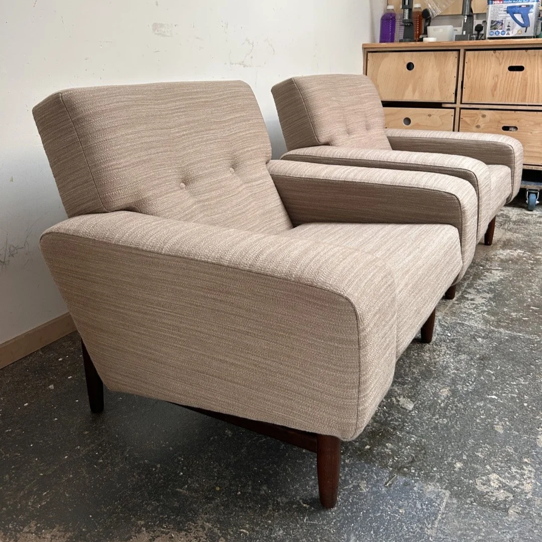 Ib Kofod Larsen Armchair Upholstery