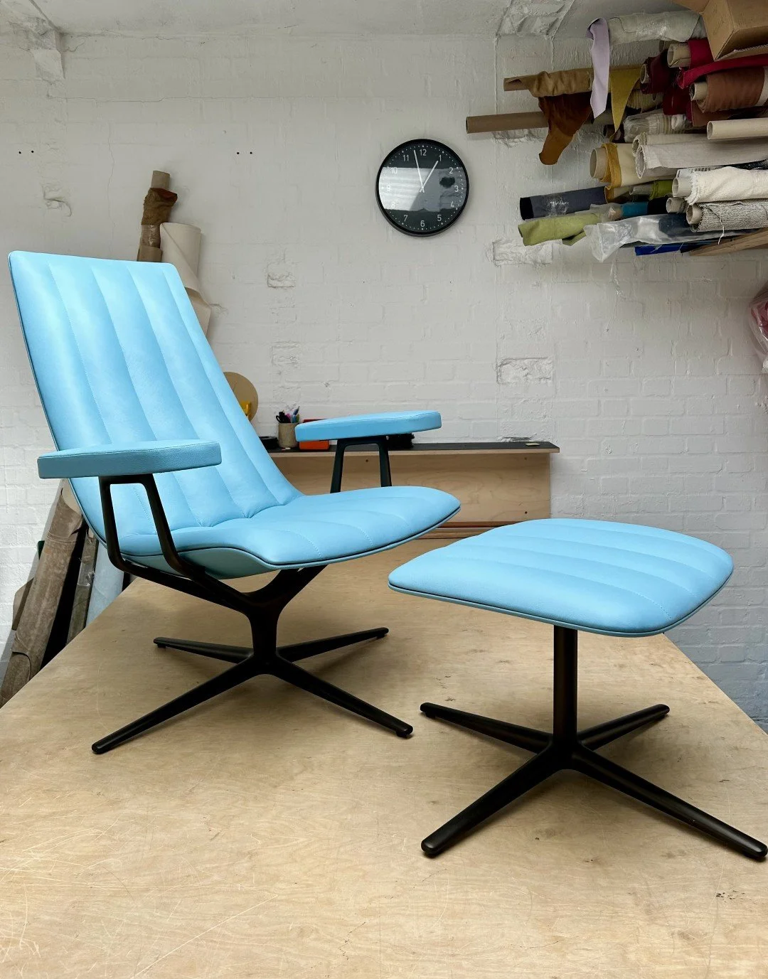 Walter Knoll Healey Easy Chair Upholstery, specialist leather upholstery