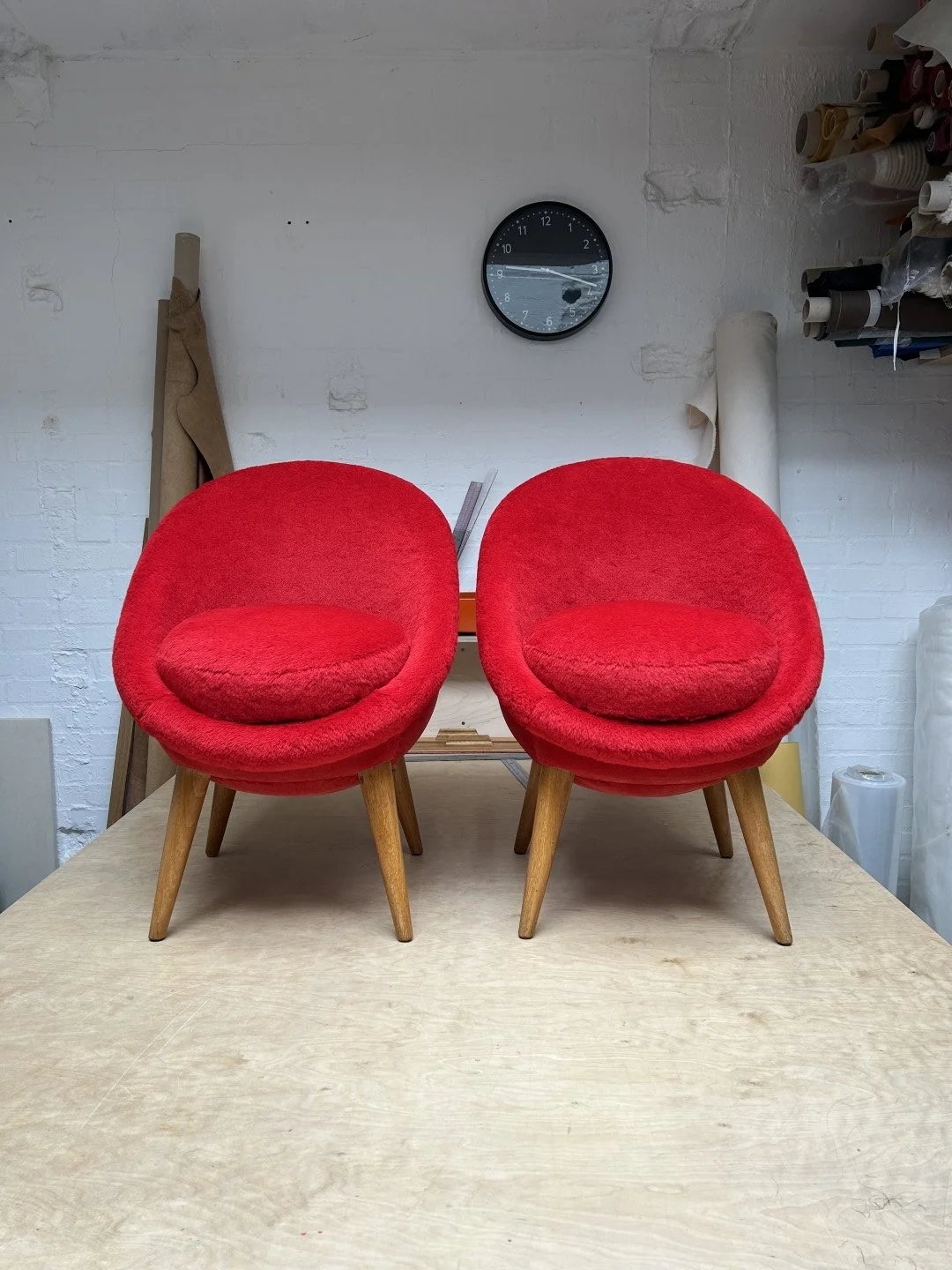 Jean Royere Oeuf Chair Reupholstery Service East London