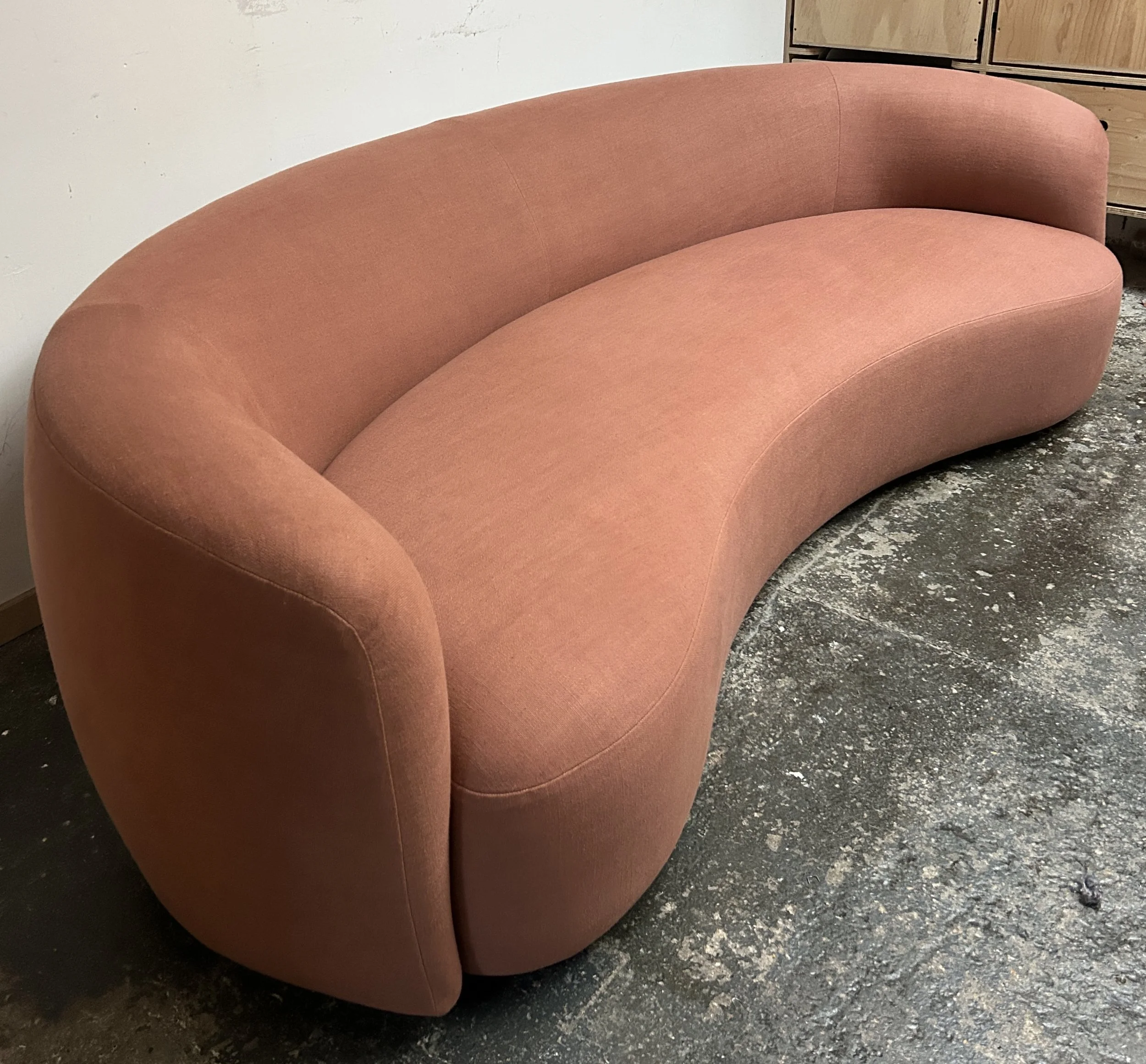 Modern Curved Sofa for Charles of Lloyd