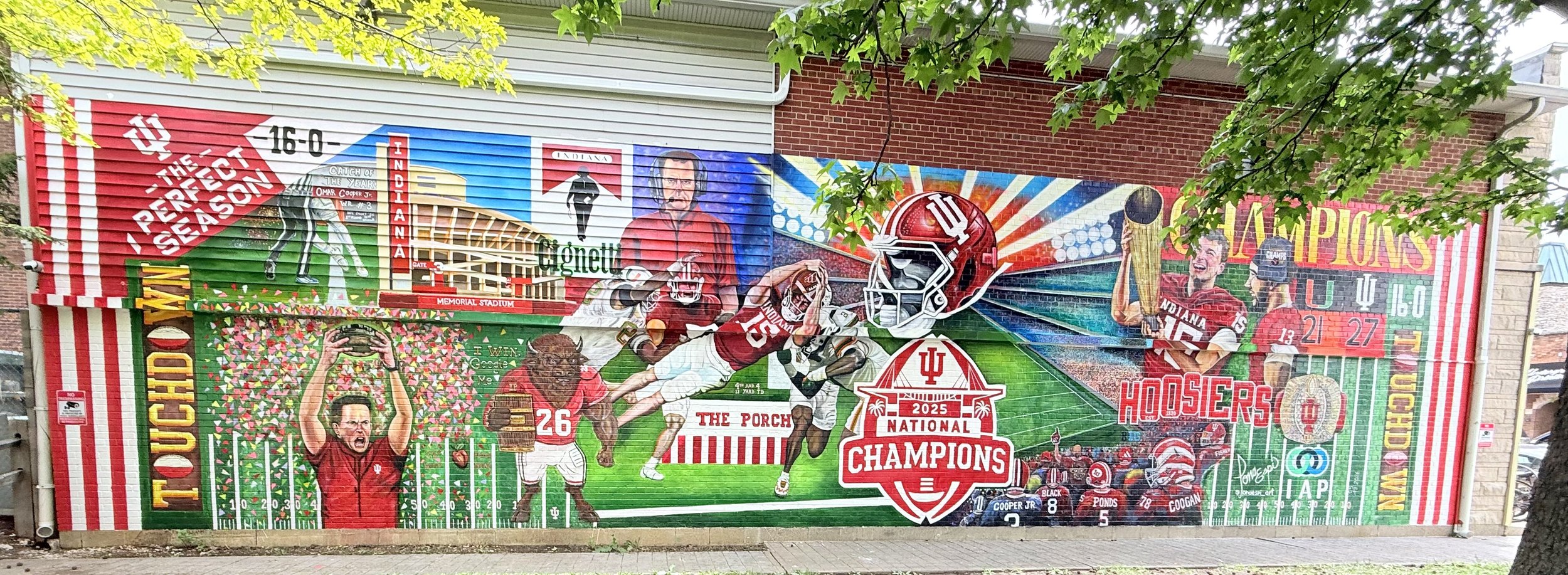 Giant Mural Installation for IU Athletics