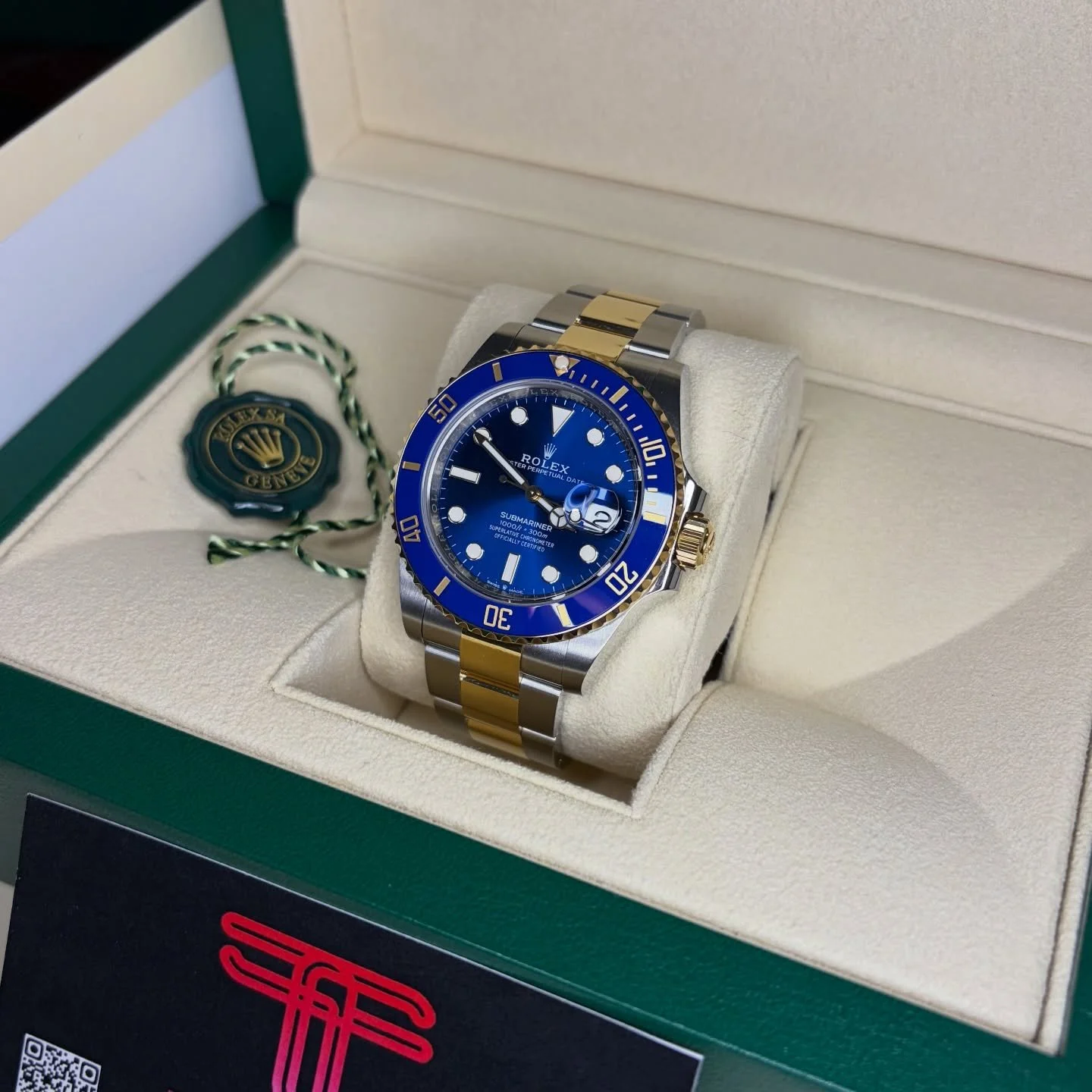 The iconic Rolex submariner &ldquo;bluesy&rdquo;💙Reference 126613LB🔥 #rolex #luxurywatches #foryou #watches #timepiece