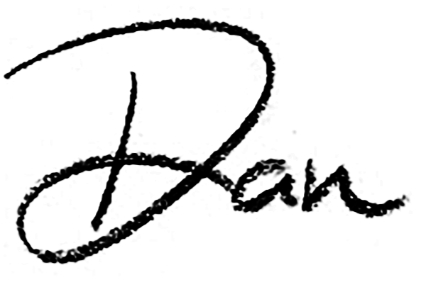 Signature or handwritten text on a black background