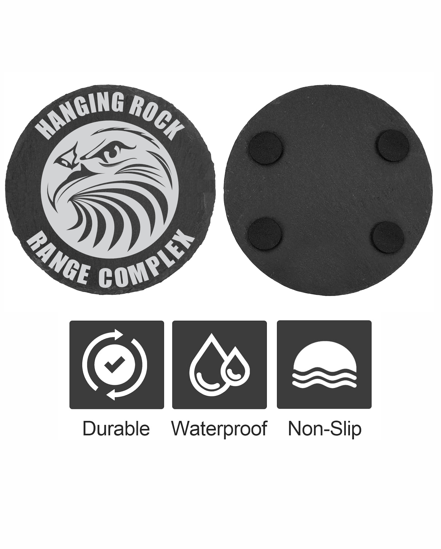 Hanging Rock Range Complex Set of 4 Slate Coasters