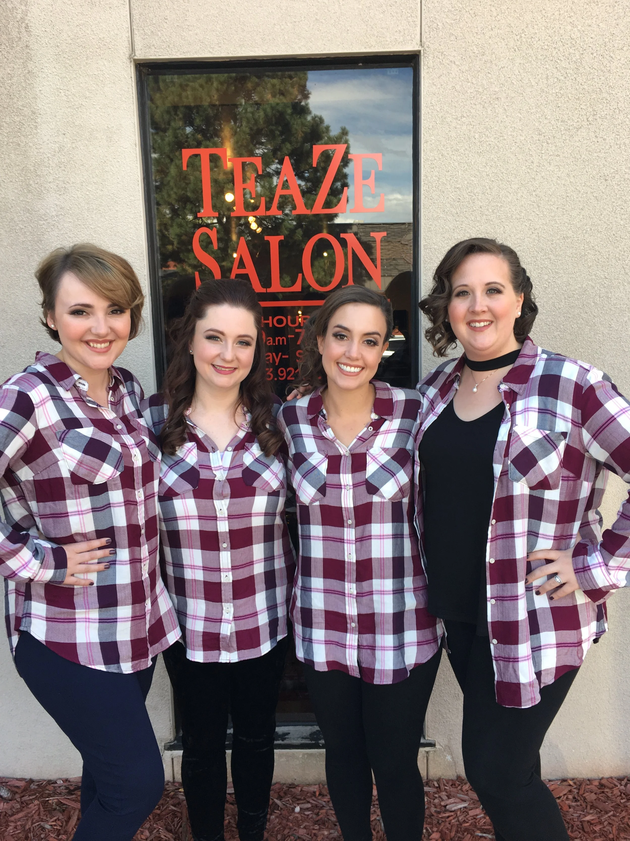 Wedding party hair styling by cherry creek denver stylist