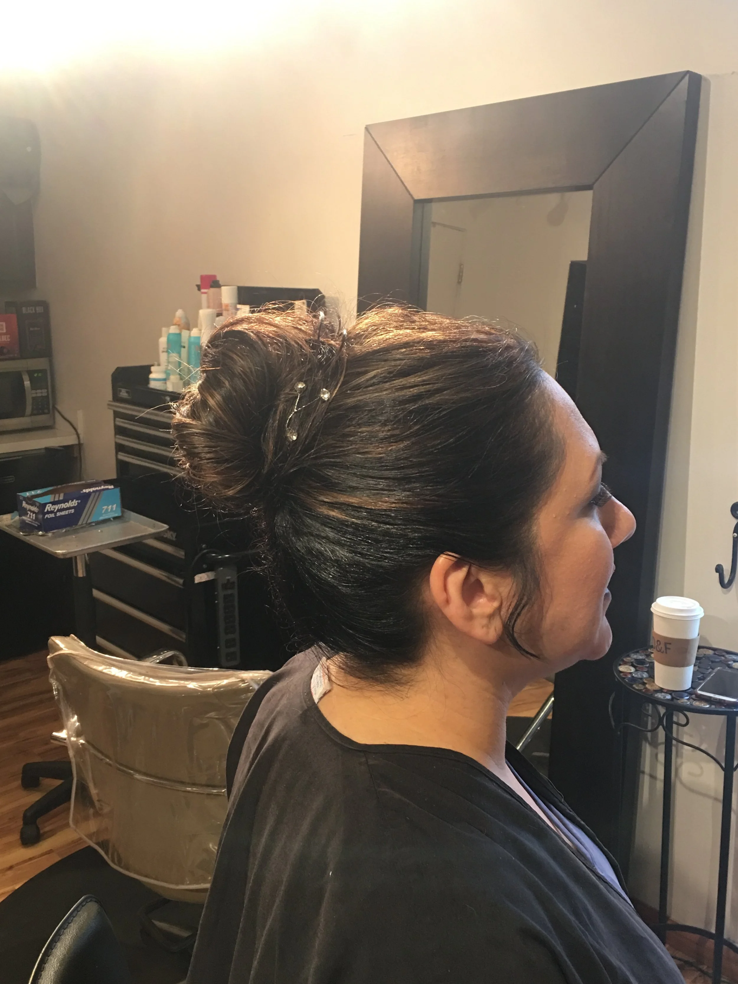 Special Event updo by Cherry Creek Denver hairstylist