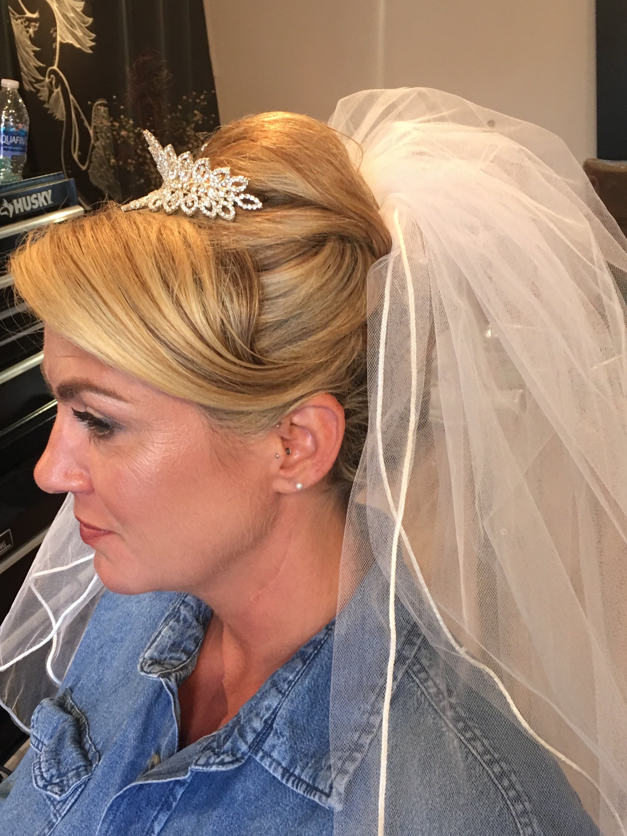 Wedding updo by Cherry Creek Denver hairstylist
