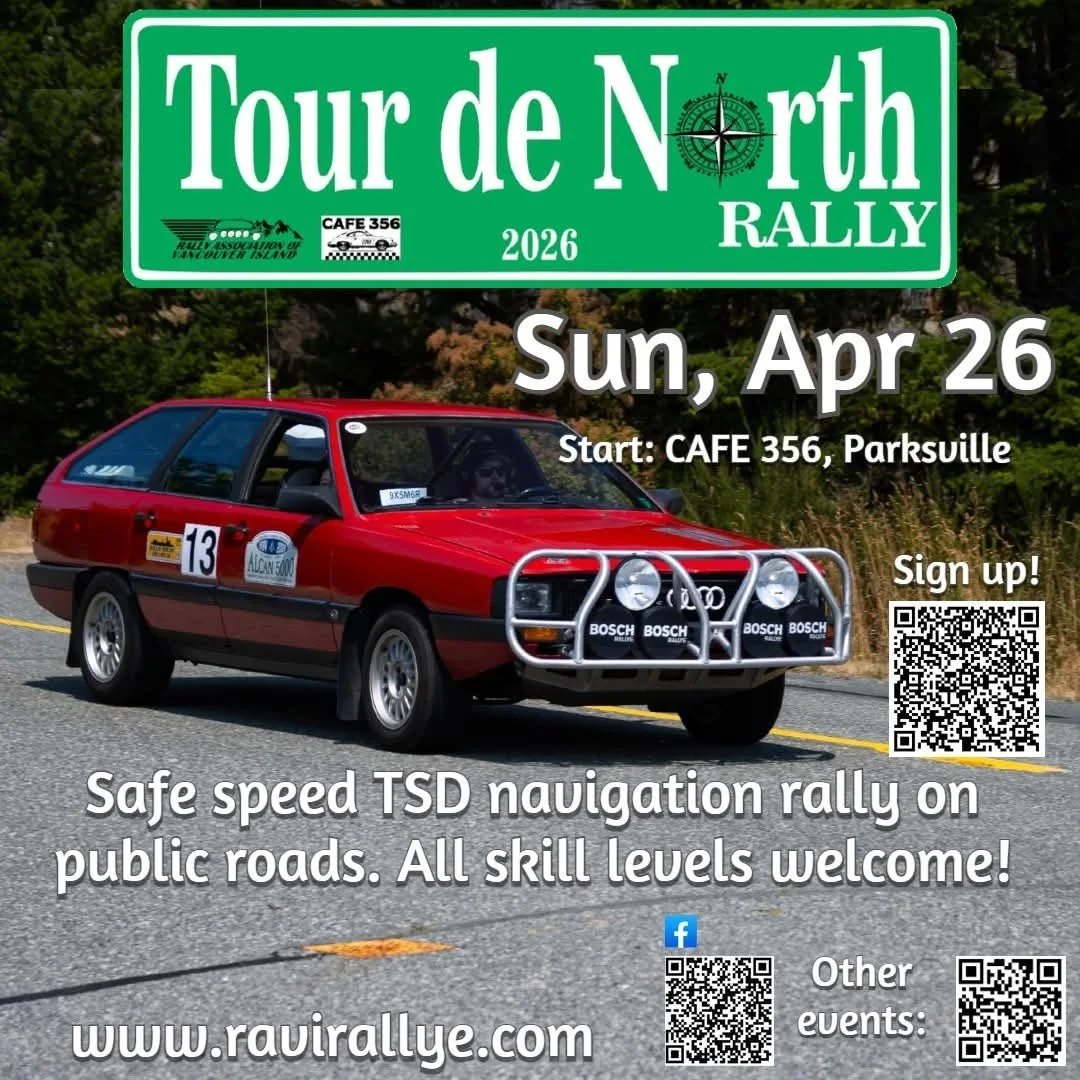 Tour de North TSD on April 26 still has plenty of room; come spend the day rallying around the North Island. 

We will be holding our novice orientation sessions for our upcoming Tour de North TSD rally by Zoom on the 16th and 20th at 7 PM. If anyone