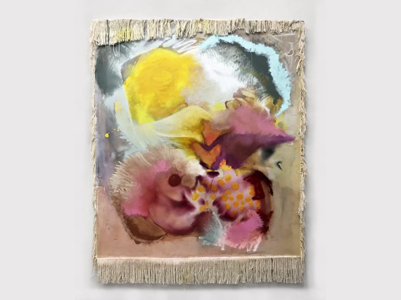 Bust, 2021 
watercolor and oil on canvas
77 × 60 inches
