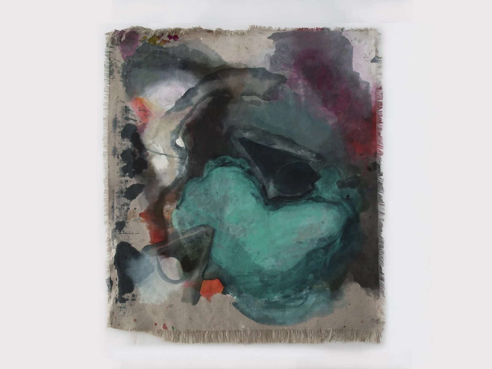 Untitled, 2021 
watercolor and oil on canvas 
60 × 54 inches