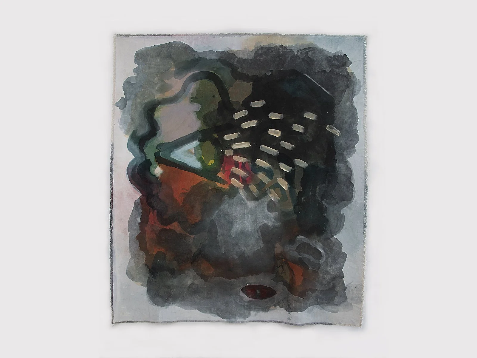 Night Vision, 2021 
watercolor on canvas 
79 × 70 inches