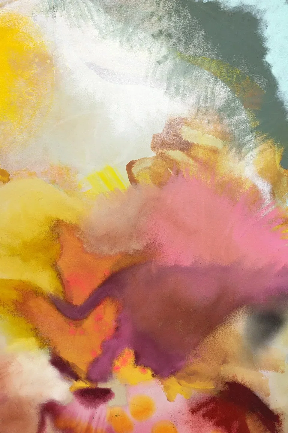 Bust, 2021 (detail)
Watercolor and oil on canvas
77 x 60 inches